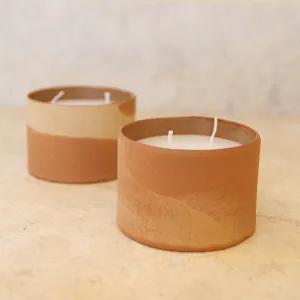 handmade ceramic candle